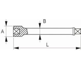 Alargadera de impacto de 3/4